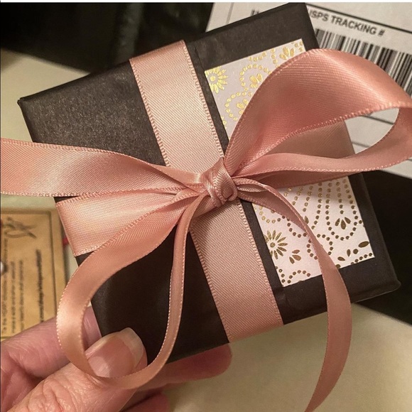 unique, vintage, up-cycled, chic apparel buttons stud earrings - Picture 6 of 6